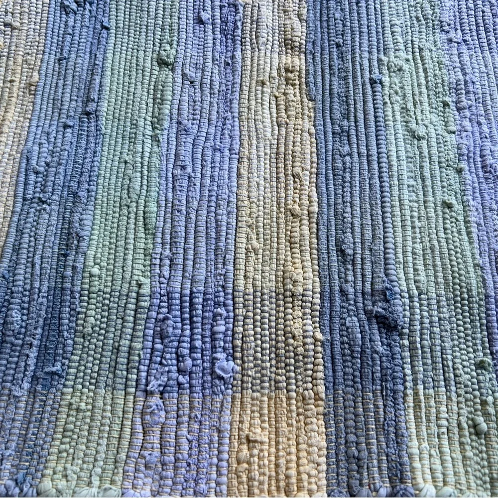 Set of 12 ❤️ Handwoven Pastel , Heavy Duty Striped Placemats